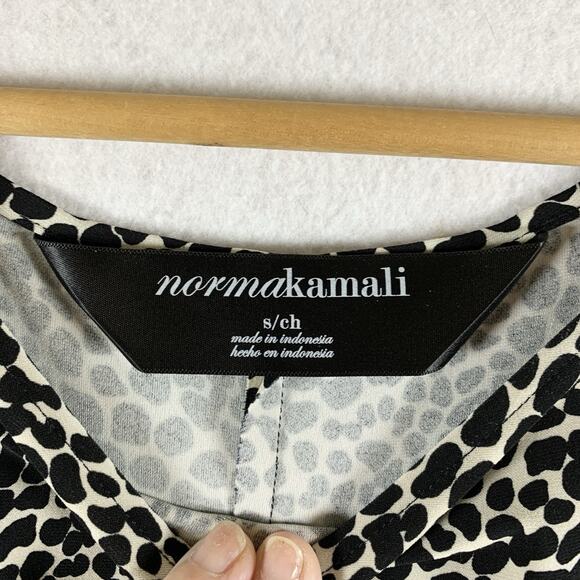 Norma Kamali Womens Reptile Print Bodycon Midi Dress Sz S Ruched Cocktail‎ Event - Picture 13 of 16